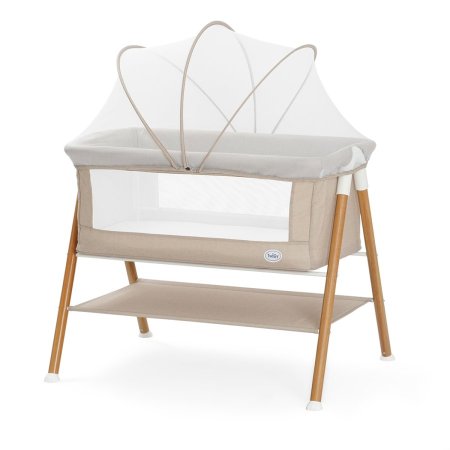 עריסה לתינוק דאלאס מסגרת דמוי עץ – Dallas Baby Crib - שמנת - Clay