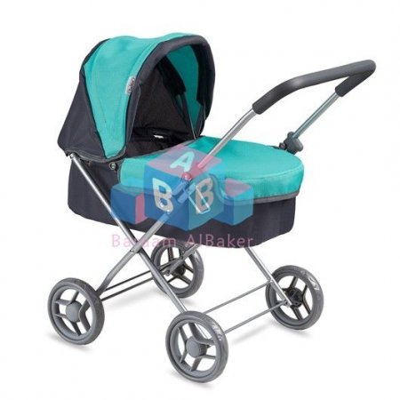 עגלת בובה עם סל שכיבה My Doll™ Carrycot - ירוק - Green <br> <span class='text-color-warm'>אזל המלאי</span>